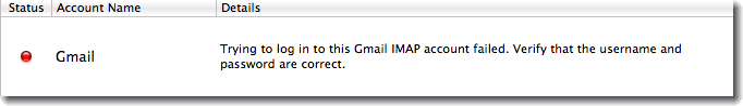 Trying to log in to this SMTP account failed. Verify the username and password are correct.